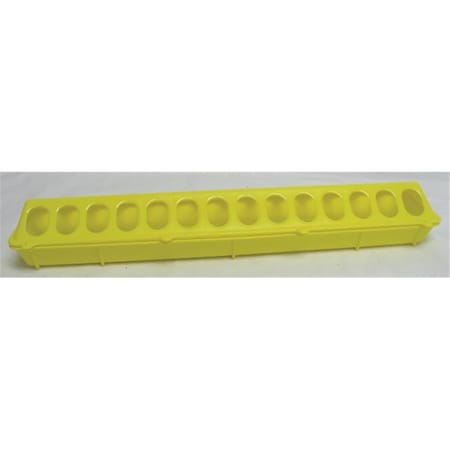 Miller Mfg Flip-top Poultry Feeder- Yellow 20 Inch - 820YELLOW 957686